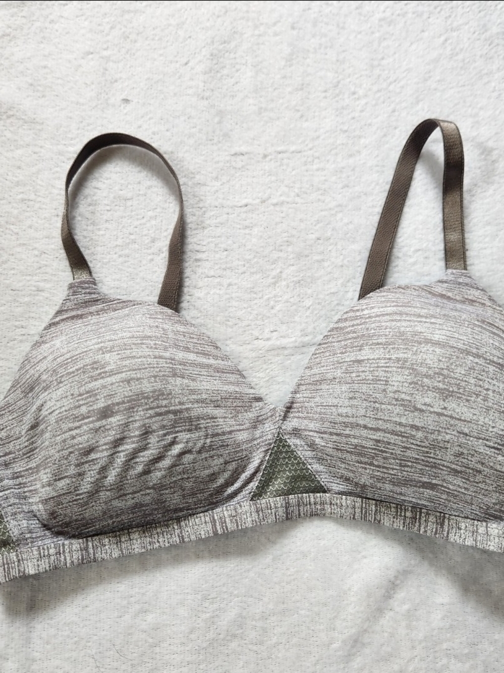 Seamless Heathered Gray T-Shirt Bra